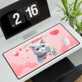 thumbnail image 3 of Happy Valentine's Day British Shorthair holding flowers Desk Mat Full Keyboard Mouse Pad Cat Lover Kitten Owner Gifts Large Mousepad - 3005, 3 of 5
