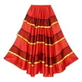 thumbnail image 5 of Kaerm Womens Folkloric Mexican Full Circle Skirts Belly Dance Spanish Bull Long Skirts Type B 360 Degree One Size, 5 of 7