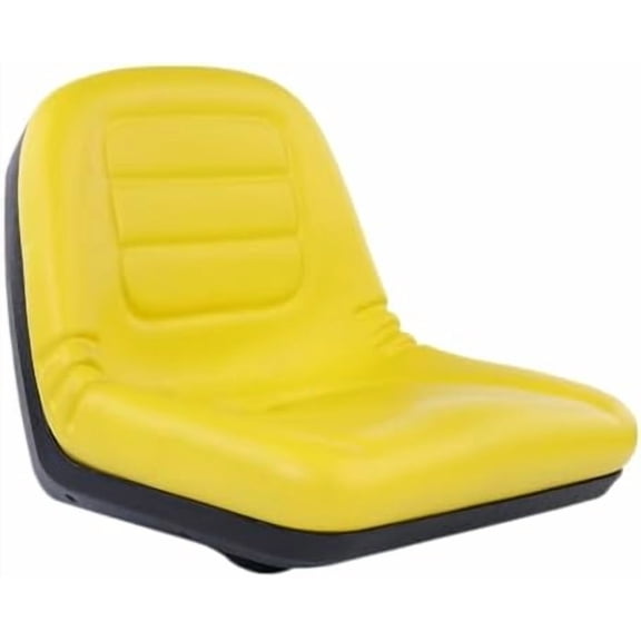 AUC11476 High Back Riding Mower Seat for John Deere Garden Tractors - Fits Models 135 145 D125 D140 E130 L110 L130 LA130 D110 D120 D130 D150 E120 E140 E150 G110 L100 L105 and More - Replaces GY20496