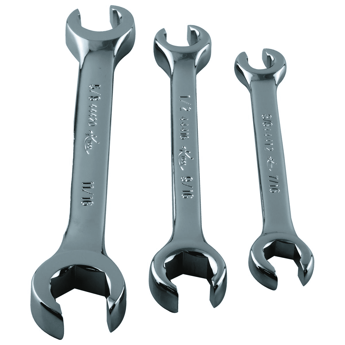K-Tool 44003 3-pc SAE Flare Nut Wrench Set