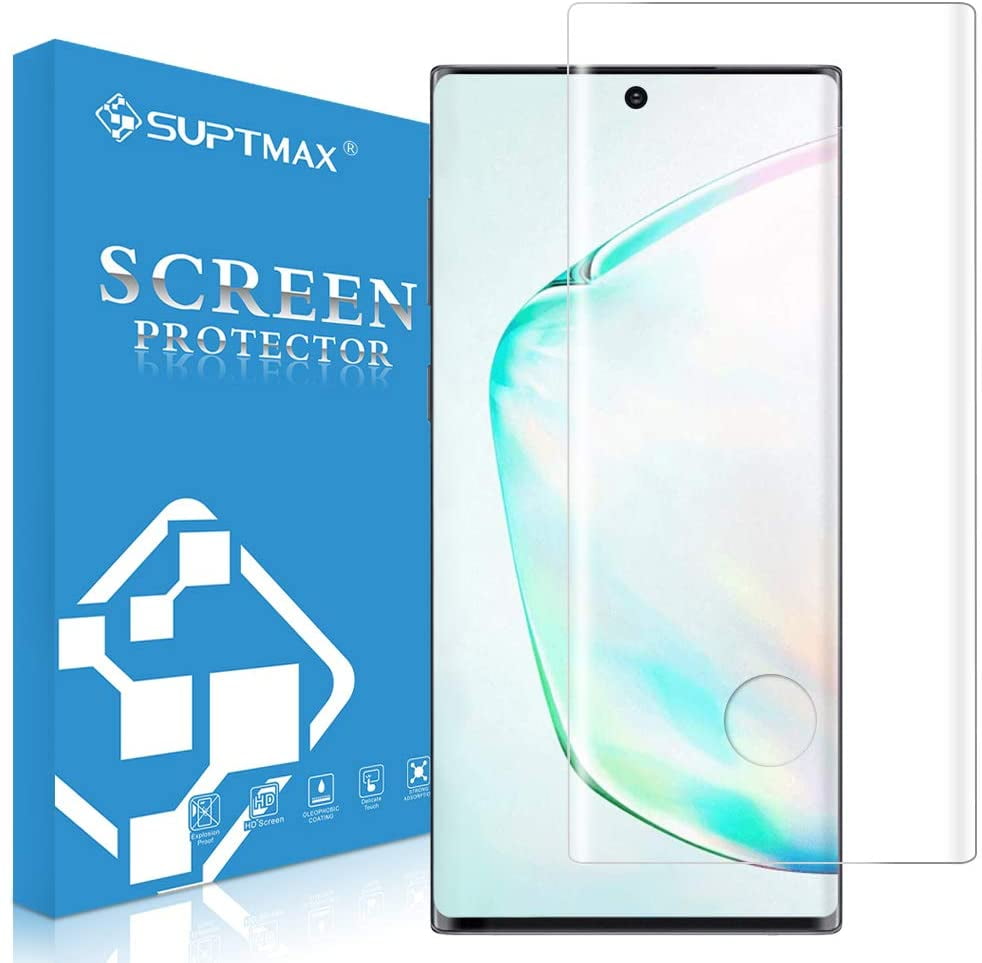 SUPTMAX Glass Screen Protector for Galaxy Note 10 [Ultrasonic