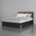 thumbnail image 2 of Nexera 2-Piece Bedset With Bed Frame And Headboard, Brown, Queen, 2 of 9