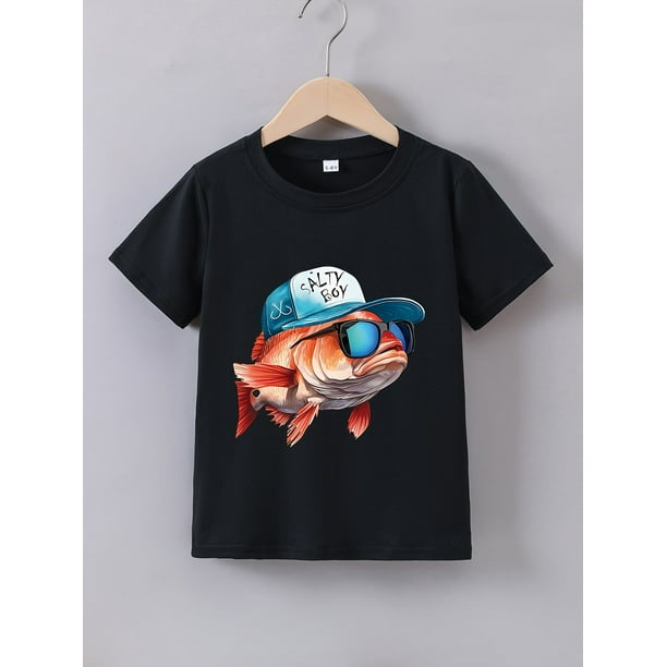 Boy'S Casual Summer T-Shirt - "Easily Distracted by Airplanes" Graphic Print, Short Sleeve, Round Neck, Lightweight & Stretchy Fabric, Perfect for Casual Attire, Casual Summer Wear | Ca