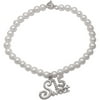 Sterling Silver Sweet 15 Pearl Bracelet, 6