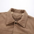 thumbnail image 4 of XIAOCHA Mens Jackets Autumn Warm Lined Cozy Winter Thickened Mountain Hiking Outwear Classic Button Down Vintage Solid Color Oversize Streetwear Jackets, 4 of 9