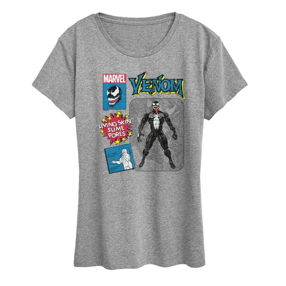 Marvel Venom - Action Figure - Women's Short Sleeve Graphic T-Shirt