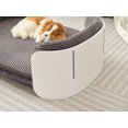thumbnail image 3 of Scandinavian Style Cat Couch Bed, Pet Sofa for Indoor Cats PP Indoor Pet Furniture Elevated Cat Beds with Removable Mattress Cover Suitable for Kitty, Puppy or Small Animal Brand Design White+Grey, 3 of 5