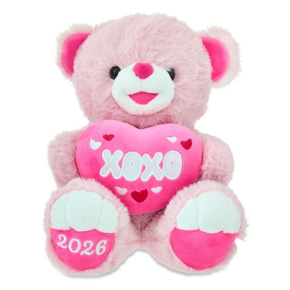 Medium Sweetheart XOXO Teddy Bear Plush, Pink, 10", Valentine's Day by Way To Celebrate