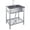 28*20*34inch, variant on Stainless Steel Utility Sink, 28 Inch Single Bowl Free Standing Sink with Faucet & Hot & Cold Water Plumbing for Laundry Room, Kitchen, Garage, Workshop, Outdoor Use, Deep Basin, Heavy-Duty