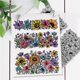 thumbnail image 3 of Sello de goma con fondo floral, 18 x 21 cm, flores, EVA, relieve, sellos de goma, 3 of 7