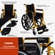 thumbnail image 4 of Silla de Ruedas Infantil Magnimed MOD.OA490335 14 Pulgadas Acero Amarillo, 4 of 8