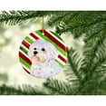 thumbnail image 2 of Maltese Candy Cane Holiday Christmas Ceramic Ornament SS4550, 2 of 2