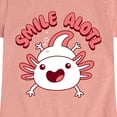 thumbnail image 3 of Instant Message - Smile Alotl - Toddler And Youth Girls Short Sleeve Graphic T-Shirt, 3 of 6