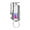 🔥 Silver_New#817, variant on Windproof Butane Torch Lighter | Adjustable Direct Blue Flame | Transparent Chamber | Metal Keychain | Refillable | LED Light | Bottle Opener | Portable | Multicolor | 70x39x13mm