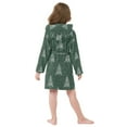 thumbnail image 7 of FORMRS Niños Bathrobe Unisex Hooded Robe Soft Plush Pajamas Sleepwear, Size 2-3T, New Year Tree Pattern, 7 of 7