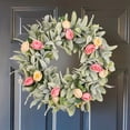 thumbnail image 1 of BKER Summer Berry Wreath Festival Rattan Door Hanging Leaf Rattan Decorative Pendant, 1 of 5