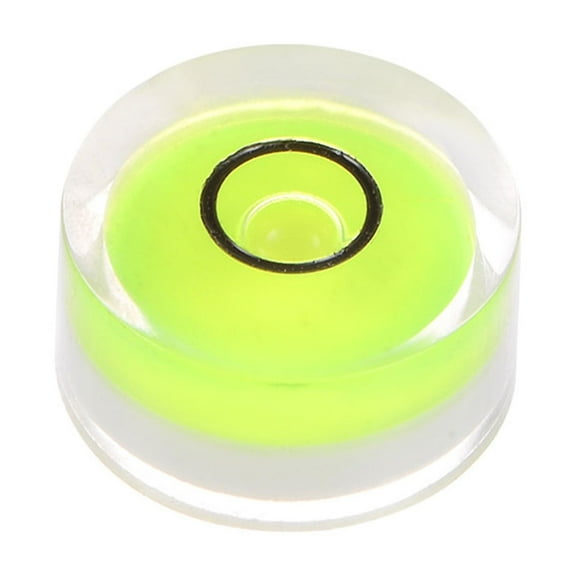 Uxcell Round Bubble Level 18x9mm Mini Circular Bullseye Spirit Levels for Camera Tripod Telescope, Green