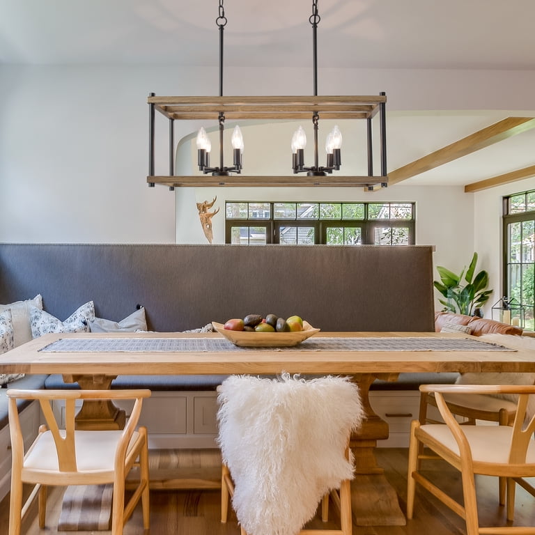 Rectangular Chandelier For Vaulted Ceiling | Shelly Lighting