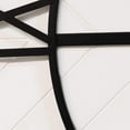 thumbnail image 4 of 31.5" White Wood and Black Metal   Wall Clock, 4 of 5