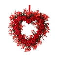 thumbnail image 2 of 15.7" Valentine's Day Wreath, Heart Shaped Artifiacl Rose Wreath, Wreaths for Front Door, Valentines Day Holiday and Wedding Decor, 2 of 8