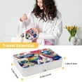 thumbnail image 5 of Unicorn Necklace Organizer, Bracelet Holder, and Jewelry Boxes - Portable PU Leather with Removable Compartment, 5 of 6