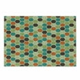 thumbnail image 1 of Retro Cutting Board, Hexagonal Shapes Honeycomb Geometric Pattern with Grunge Effect and Retro Colors, Decorative Tempered Glass Cutting and Serving Board, Small Size, Multicolor, by Ambesonne, 1 of 1