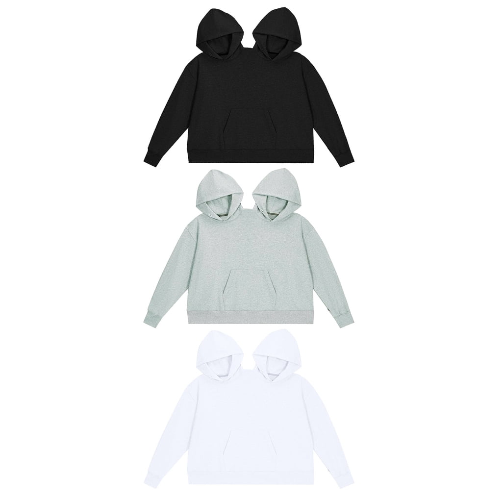 TINYSOME Couple Hoodie Autumn Hooded Sweatshirt Two Person Pullover Tops Causal Hoodie