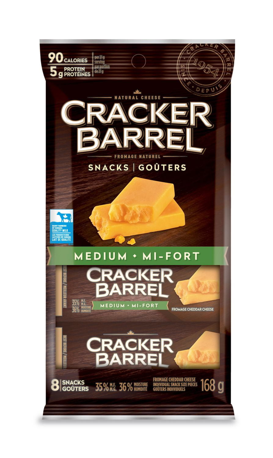 Cracker Barrel Portion Snack Medium Cheddar Cheese