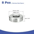 thumbnail image 2 of 8 Pcs Entretoises en Acier Inoxydable 304 9/16 Pouces OD x 1/4 Pouces ID x 3/16 Pouces Longueur(14x6x4mm) Vis Support de Bague Finition Simple Non Filetée Entretoises Rondes en Métal pour Vis M3 Boulons et Tringles, Argent, 2 of 6