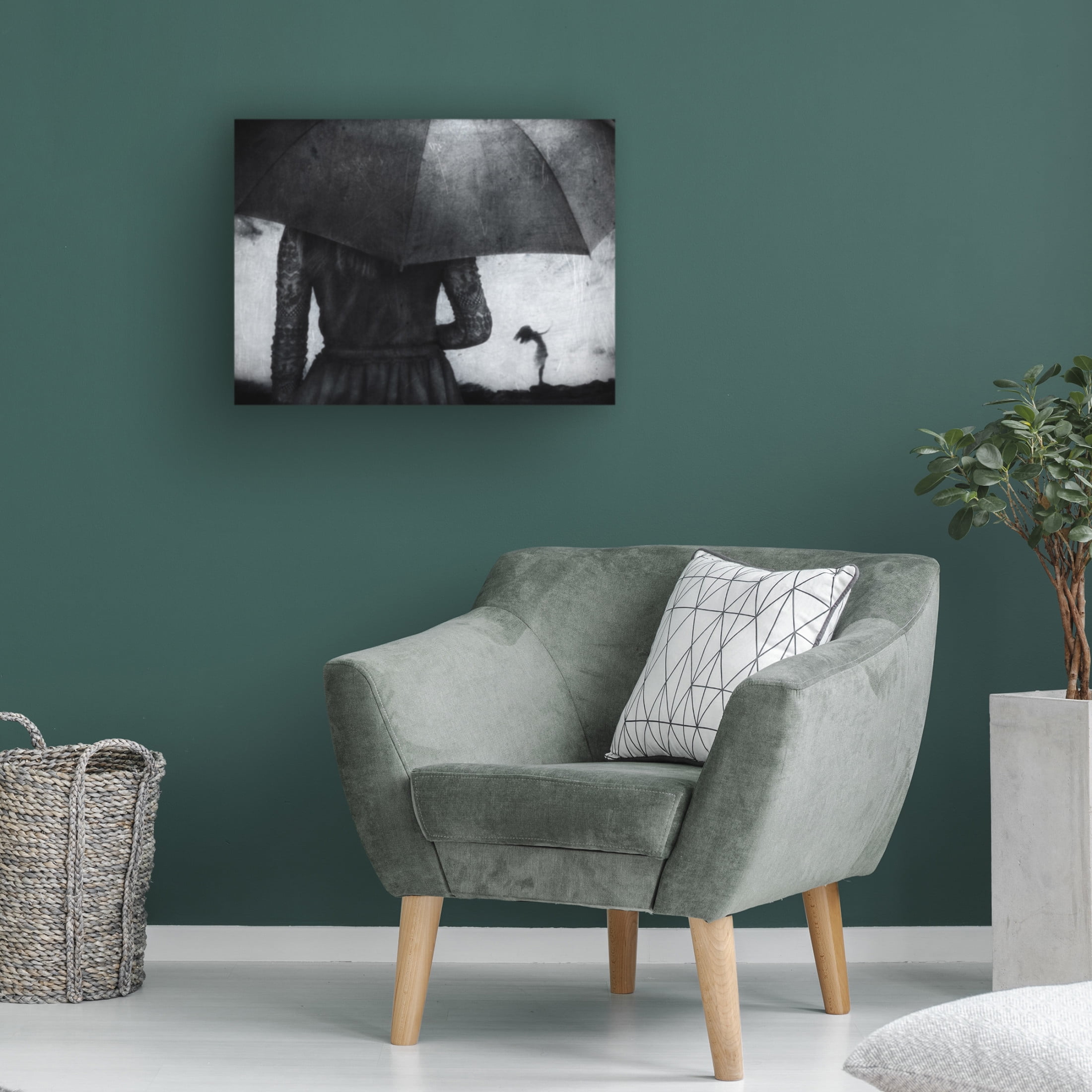 Canvas Wall Art - Jeffrey Hummel 'Crashing' Wall Art for Living Room, Bedroom, or Office Décor by Trademark Fine Art - 47 x 35 Inches