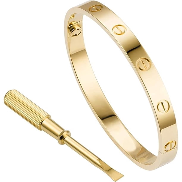Love Series Pulsera Brazalete Diseño de tornillo Bisagra Joyería de acero inoxidable Comprar 2 barco 3
