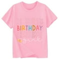 thumbnail image 3 of Kiijoy Girls Birthday T-Shirt Letter Print Short Sleeve Crew Neck T Shirt Summer Tee, Sizes 1-13, 3 of 3
