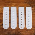 thumbnail image 3 of 100pcs Plastic Single Row Buckles Hat Guards Adjustable Buckles DIY Fasteners (White), 3 of 9