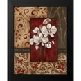 thumbnail image 2 of Robinson, Carol 15x18 Black Modern Framed Museum Art Print Titled - Stylized Orchid II, 2 of 5