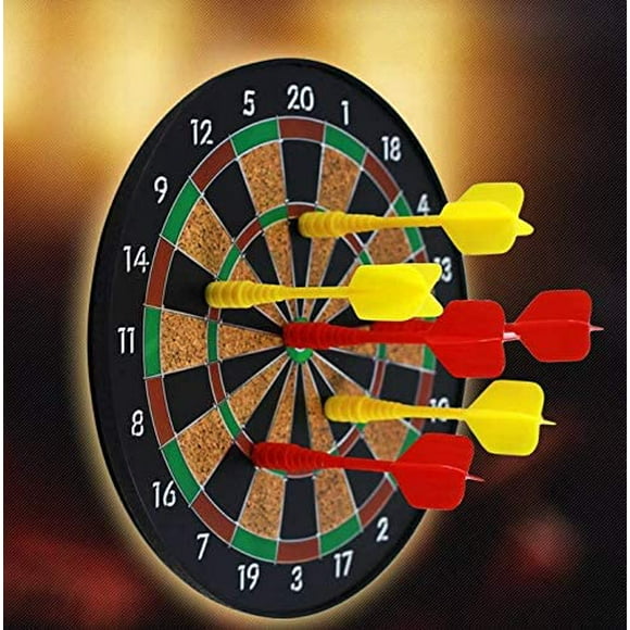 Dartboards Games Magnetic Dart Board for Kids Teens Adults Toys Indoor Outdoor Games Dart Game Party Dartboard Sports Games Safe Dart Game Dartboard with 6PCS Magnet Darts