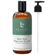 Beauty by Earth Peppermint Tea Tree Body Wash – Made with Organic Ingredients, Shower Gel  (1 Bottle)
