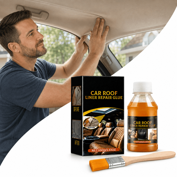 Car Roof Lining Adhesive High Temperature Resistance Quick Dry Seamless Repair Glue For Automotive Interior Headliner 100Ml