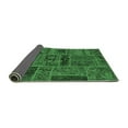 thumbnail image 2 of Ahgly Company Indoor Rectangle Patchwork Emerald Green Transitional Area Rugs, 8' x 12', 2 of 4