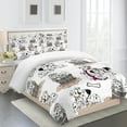 thumbnail image 3 of Conjunto de tapa de edredón Tema de perro Cubiertas de edredón Pillow Shams Suministros para dormir Suministros de cama para primavera verano otoño invierno l tipo1 3 piezas Inevent OD003290-12, 3 of 7