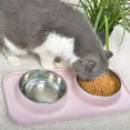 thumbnail image 4 of Pet Bowls,Stainless Steel Dog Bowl, Food Feeder for Dog Puppy Cat Slow Eatting Feeder,With Non-Slip Mat Feeder Bowls for Puppy Small Medium Dogs Cats And Pets ﻿, 4 of 5