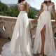 thumbnail image 1 of Vestido de novia sexy de encaje con abertura en el vestido de noche Vestido de novia sexy de encaje con abertura en el vestido de noche, 1 of 2