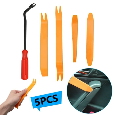 EEEkit 5PCS Auto Trim Removal Tool Set for Car Audio Dash Door Panel Window Molding Fastener Remover Tool (Best Windows Repair Tool)