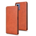thumbnail image 3 of Folio Phone Case for Motorola Moto G34 5G Magnetic Kickstand Cover with Camera Protection Brown, 3 of 7