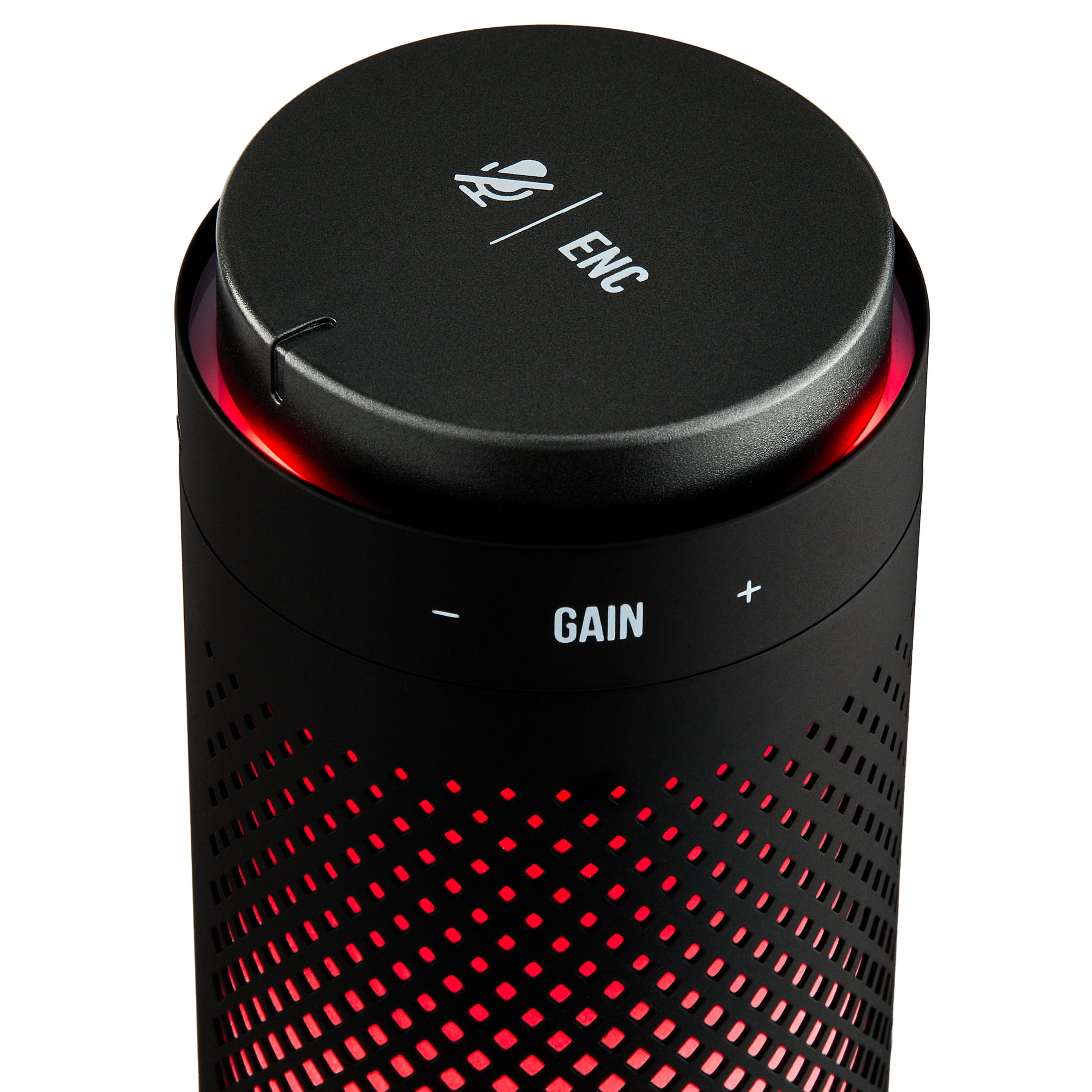 onn USB Tri-Pattern Gaming Microphone with Volume/Mute Controls and 3.5mm Headphone Jack, Black
