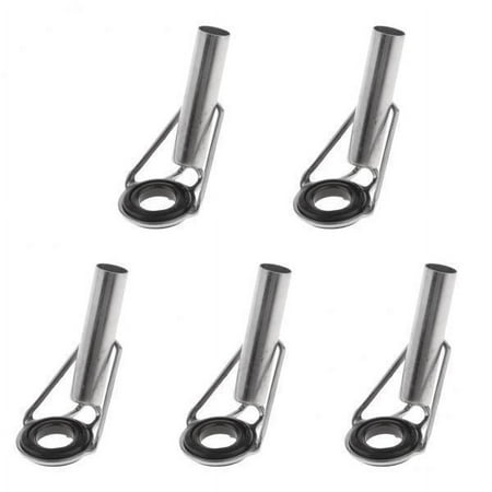 GARENDE 2X 5pcs Casting Fishing Rod Guide Tip Top Fitting Rod Building Part 0.55cm