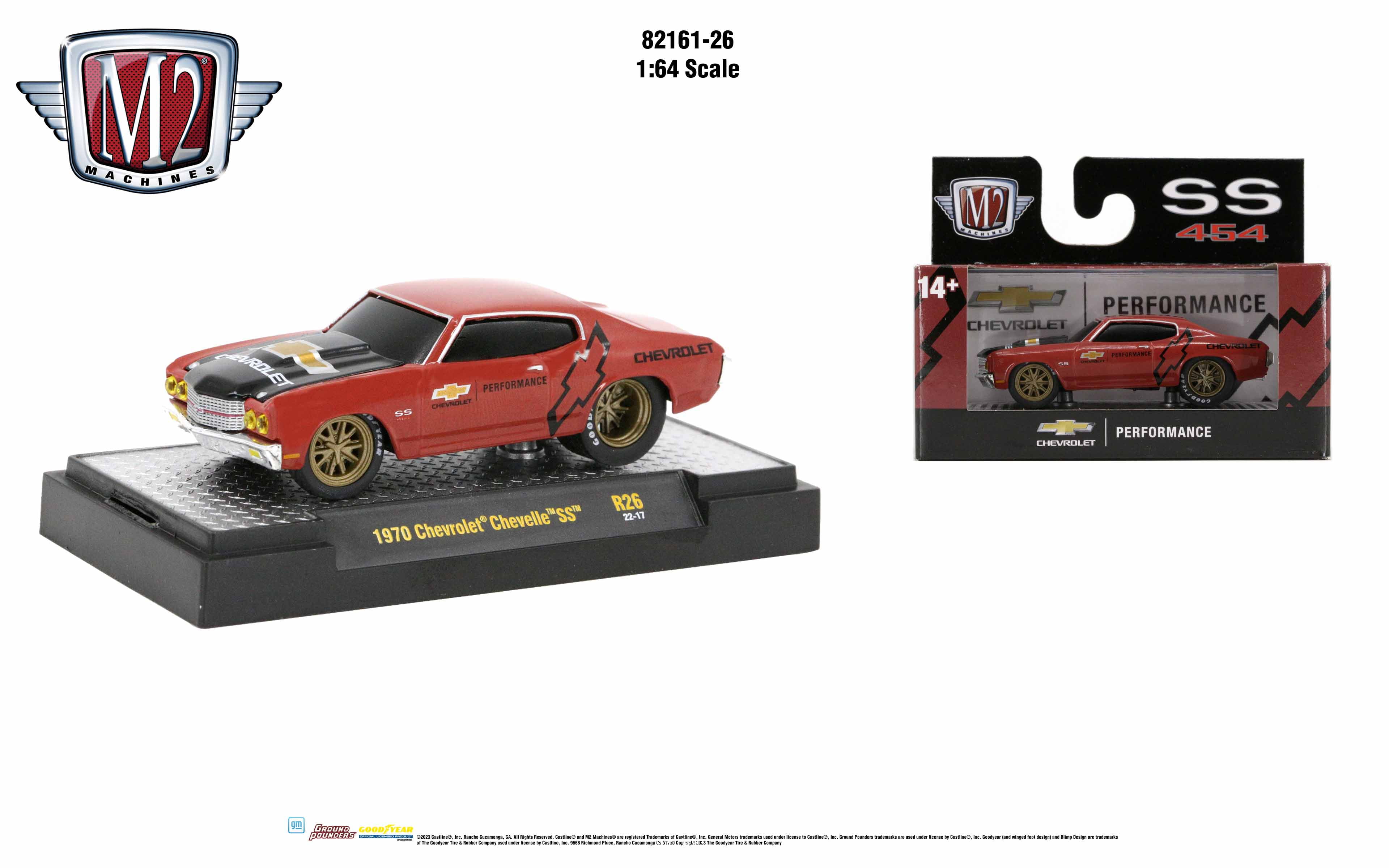 M2 Machines 1:64 Gen Square Body 1973 Chevrolet Cheyenne