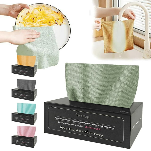 Thickened Washable Dishcloths - Reusable Kitchen Cleaning Rags for Dishes, Counters & Spills