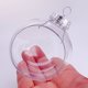 thumbnail image 4 of 6 Pieces x DIY Shatterproof Transparent Home Christmas Decoration Bauble Ornament 80mm Plastic Window Opening Ball, 4 of 5