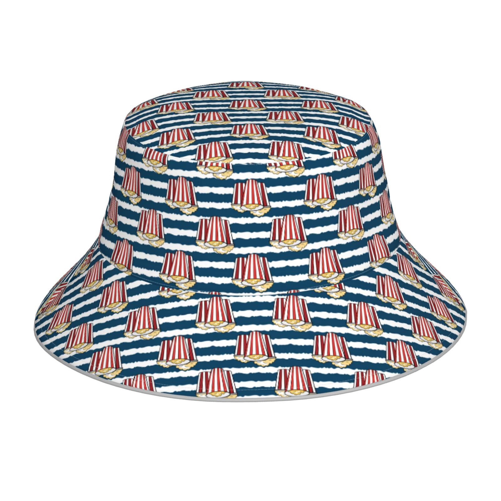 Saiise Popcorn Print Men and Women Night Reflective Hat Runner Cap