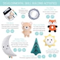 thumbnail image 4 of The Peanutshell Unisex Baby Play Gym & 7-in-1 Play Mat - Playmat Baby Toys 0-6, 6-12 Months Tummy Time Mat with Hanging Toys, Soft Padded Mat for Newborns, Infants - Woodland, 4 of 5